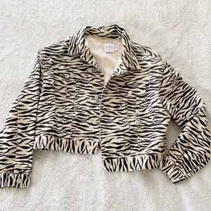 Princess Polly | Zebra Denim Jacket